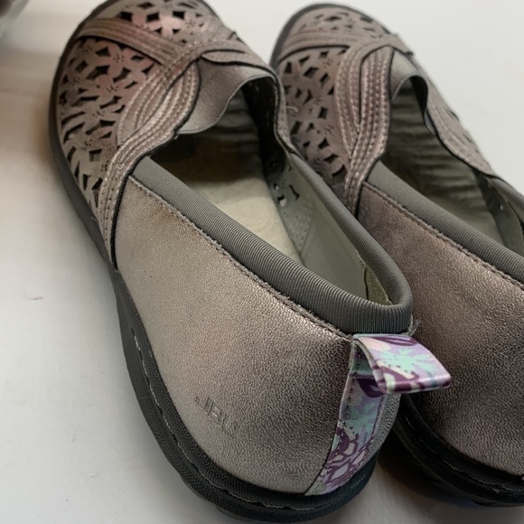 Jambu JBU Pecan B1PC156Silver Cur Out Leather Loafers Sz 7. MCL0988B - Picture 6 of 11